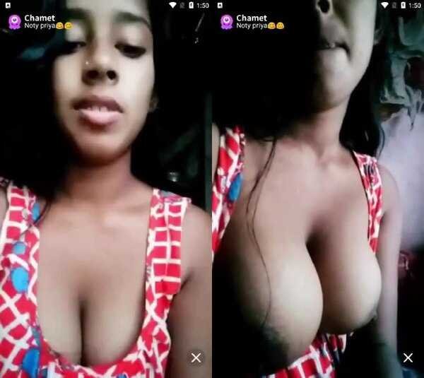 Beautiful village girl south indian porn showing big tits nude video mms